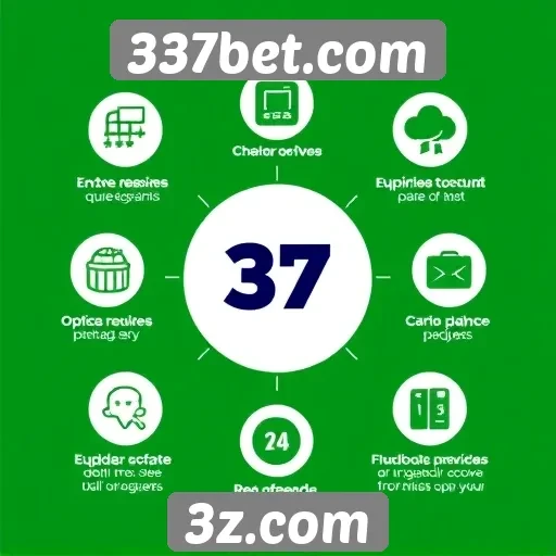 Visão geral das funcionalidades do site 337bet